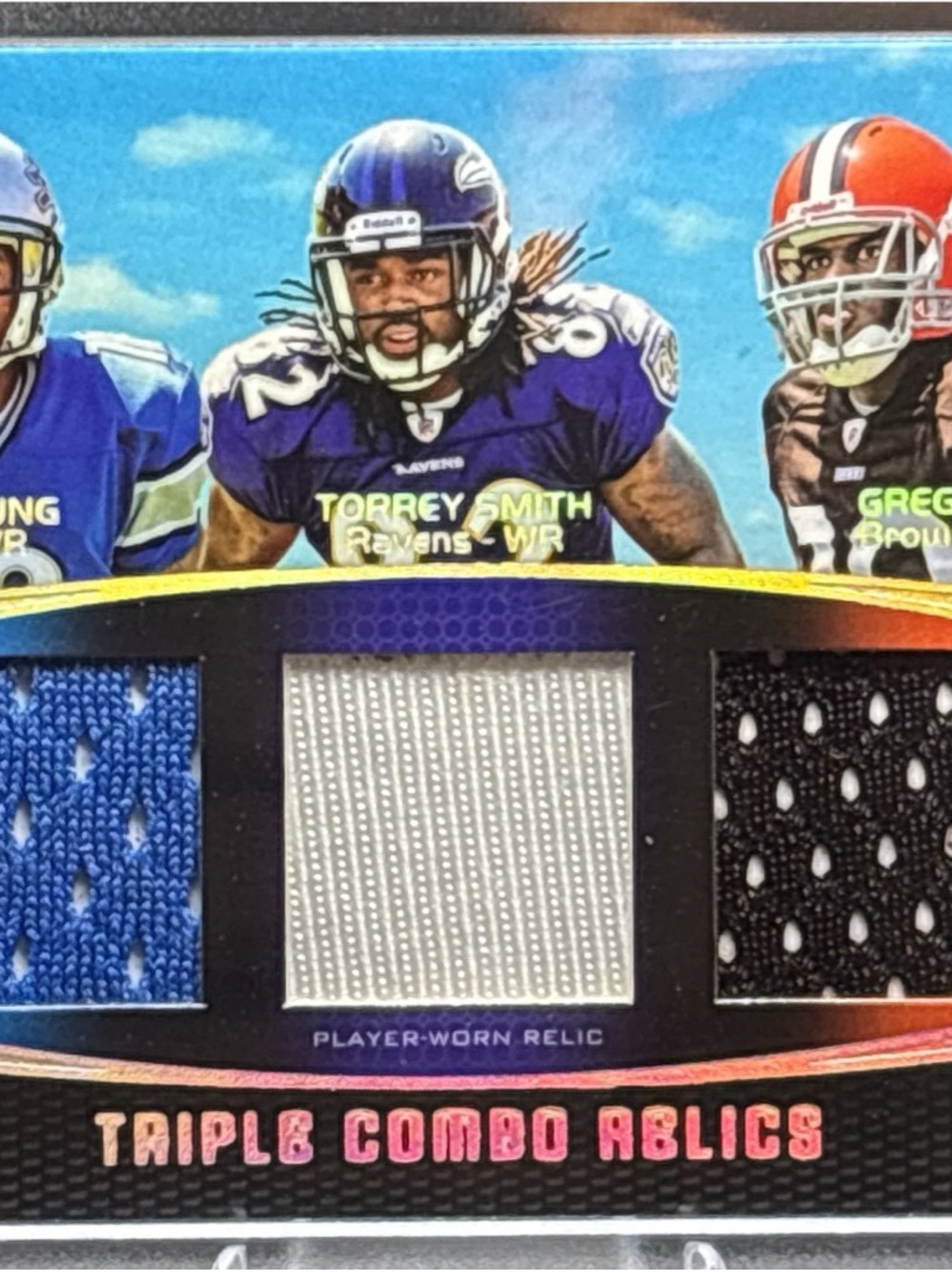 Topps Triple Combo Relics Football Card LE 11/25